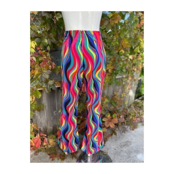 Superdown Tamera Multicolor Rainbow Trousers Pants High Waist Sz XL - Picture 8 of 16